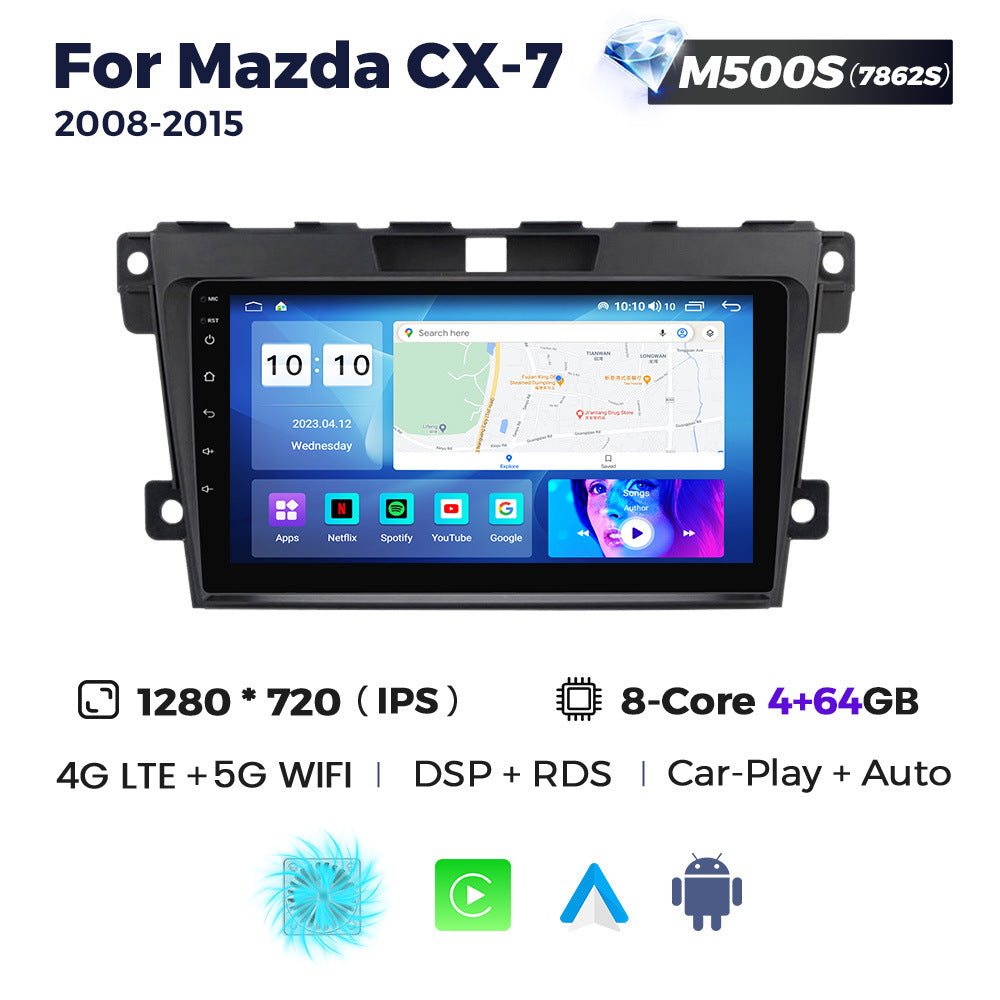 Compatible with Mazda CX-7 08-15 Android Large-Screen Central Control Navigation Radio 8+256G