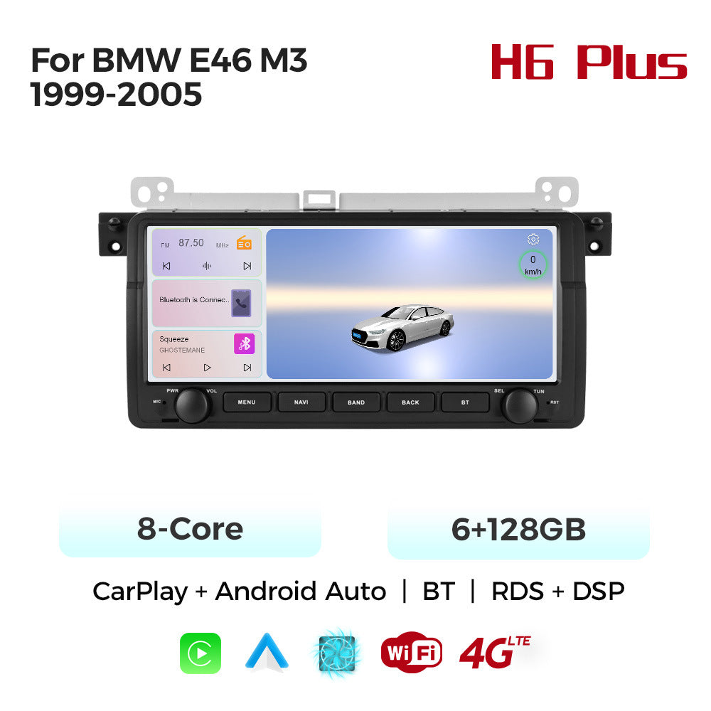 Applicable to BMW E46 M3 99-06 button Android large screen central control navigation Bluetooth radio 10.25 inches