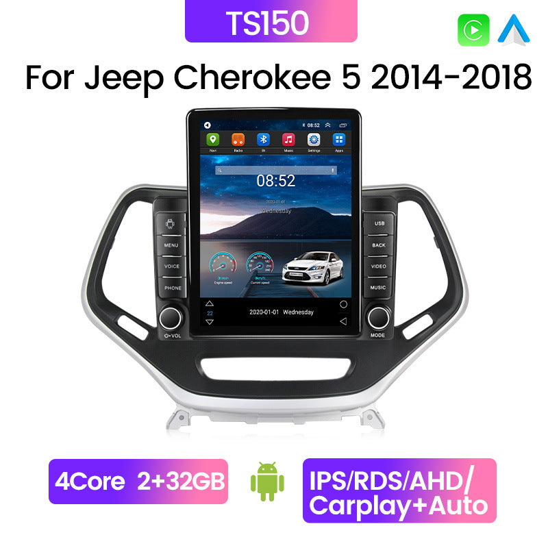 Cross-border wholesale supply of cherokee 5 jeep cherokee vertical screen car android navigation system smart player