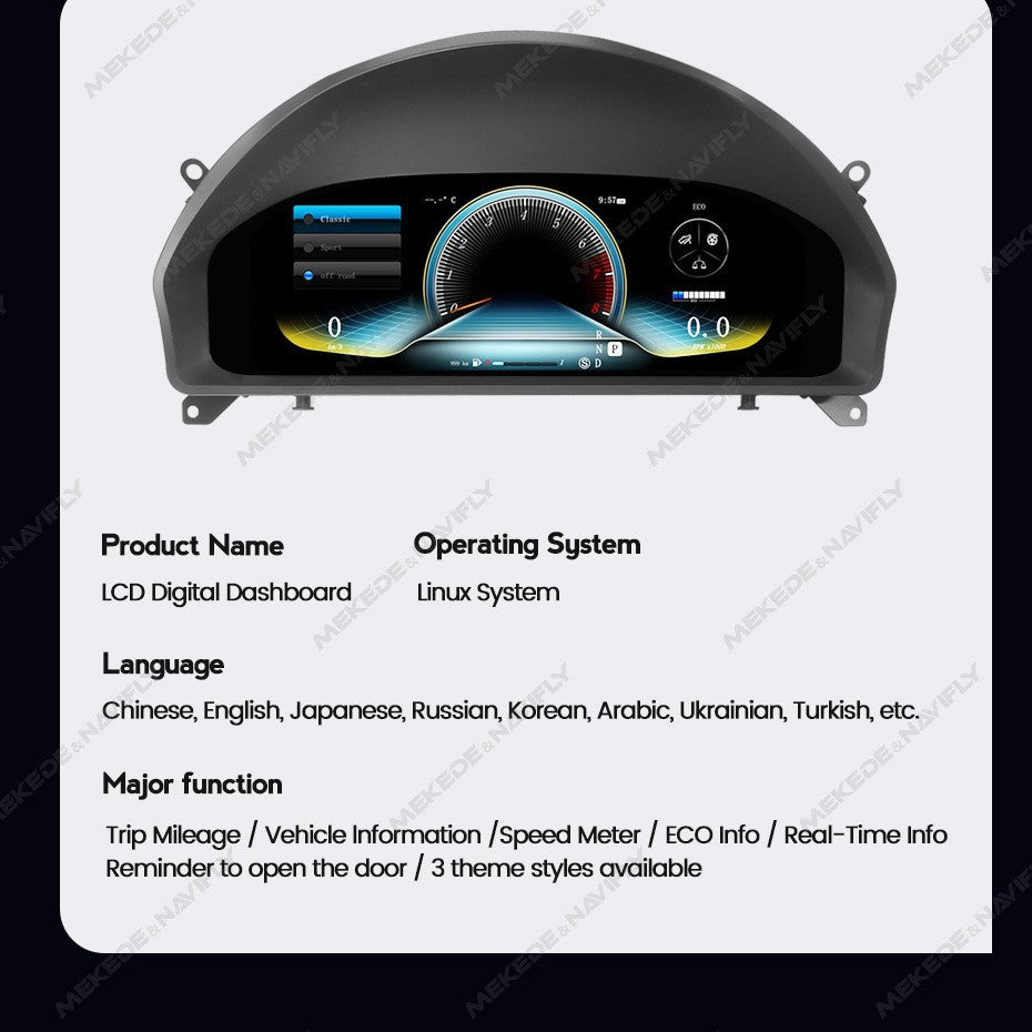 Suitable for benz w204 c-ntg4.0 2008-2010 mercedes-benz w204 lcd screen instrument display