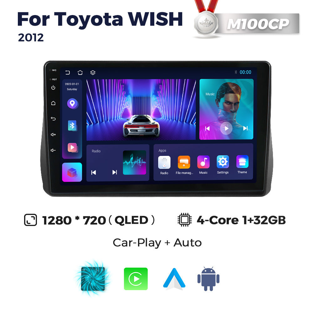 Suitable for toyota wish 2012 toyota xiaobawang car large screen android navigator cross-border supply