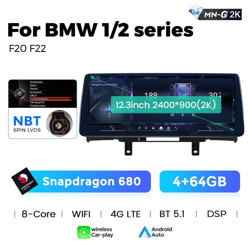 12.3 Applicable to BMW 1 Series F20 F22 2013-2017 Android Large Screen Central Control Car Navigation Carplay