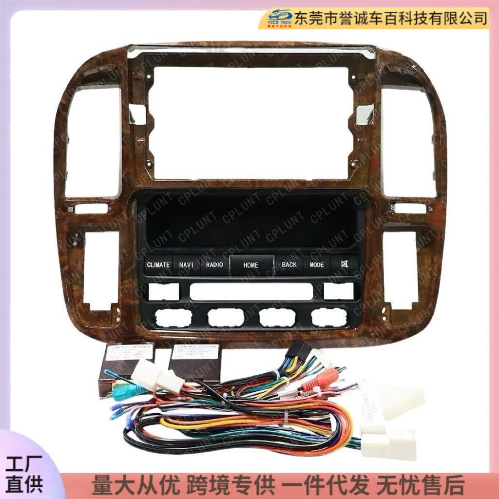 Suitable for 98-03 cool road ze lc100 lexus lx470 central control navigation panel restoration face frame lexus