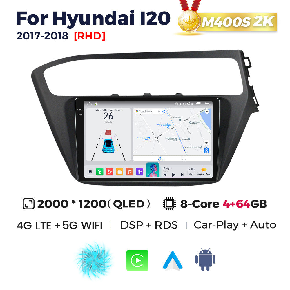 Suitable for hyundai i20 2017-2018, modern i20 retrofit smart android head unit car navigation system