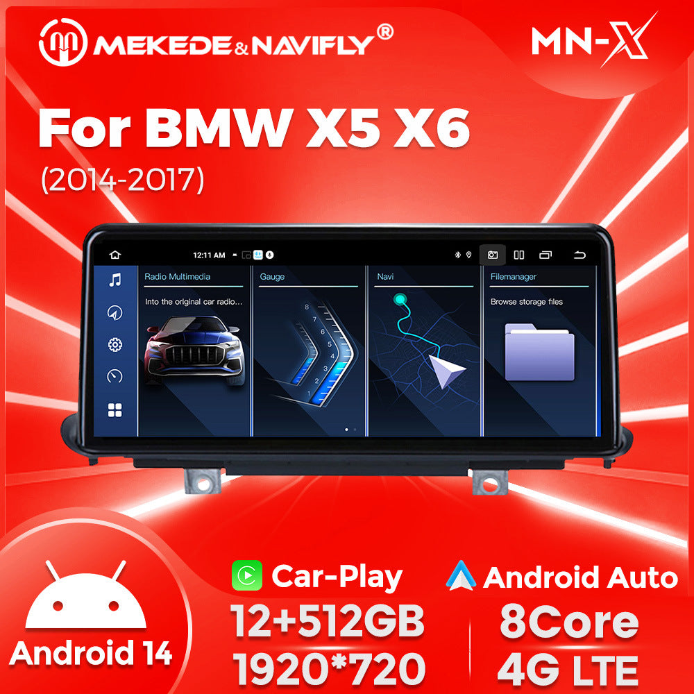 10.25 inch suitable for BMW X5 X6 F15 F16 Android central control large screen GPS navigation all-in-one machine Carplay