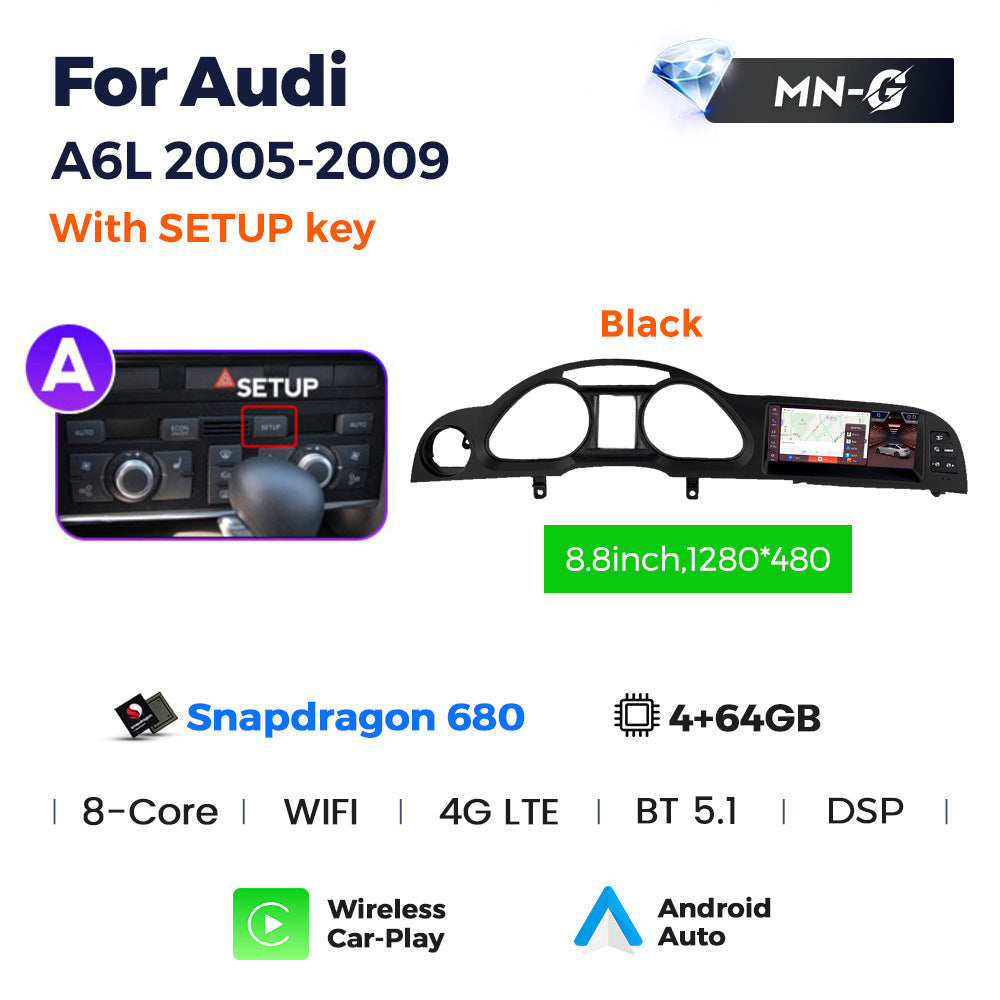 Suitable for for audi a6l 2005- 2011audi a6l qualcomm large screen restoration android navigator