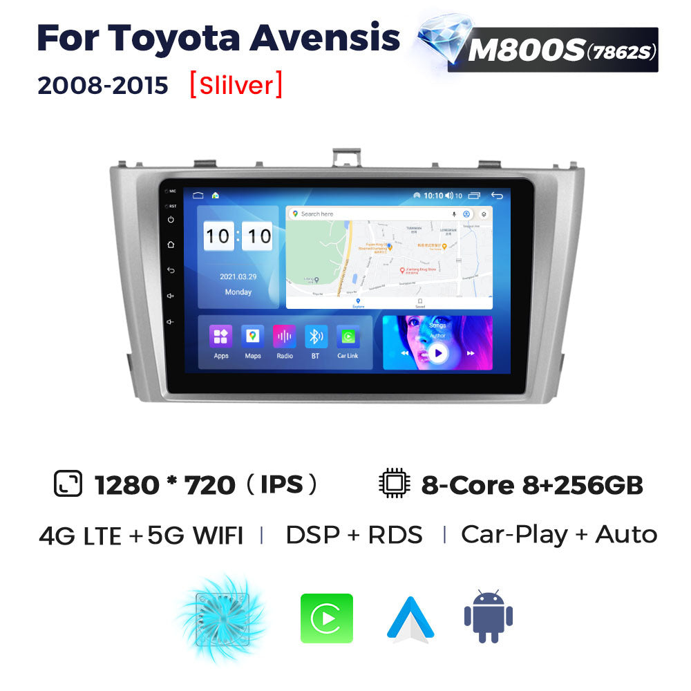 Applicable to Toyota Avensis 2008-2015 Android large screen central control navigation 8 + 256G