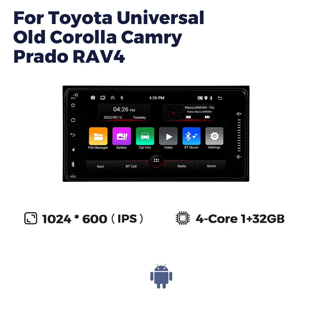 Suitable for 7inch toyota neutral machine ultra-thin 8227toyota corolla toyota cross-border exclusive android navigator
