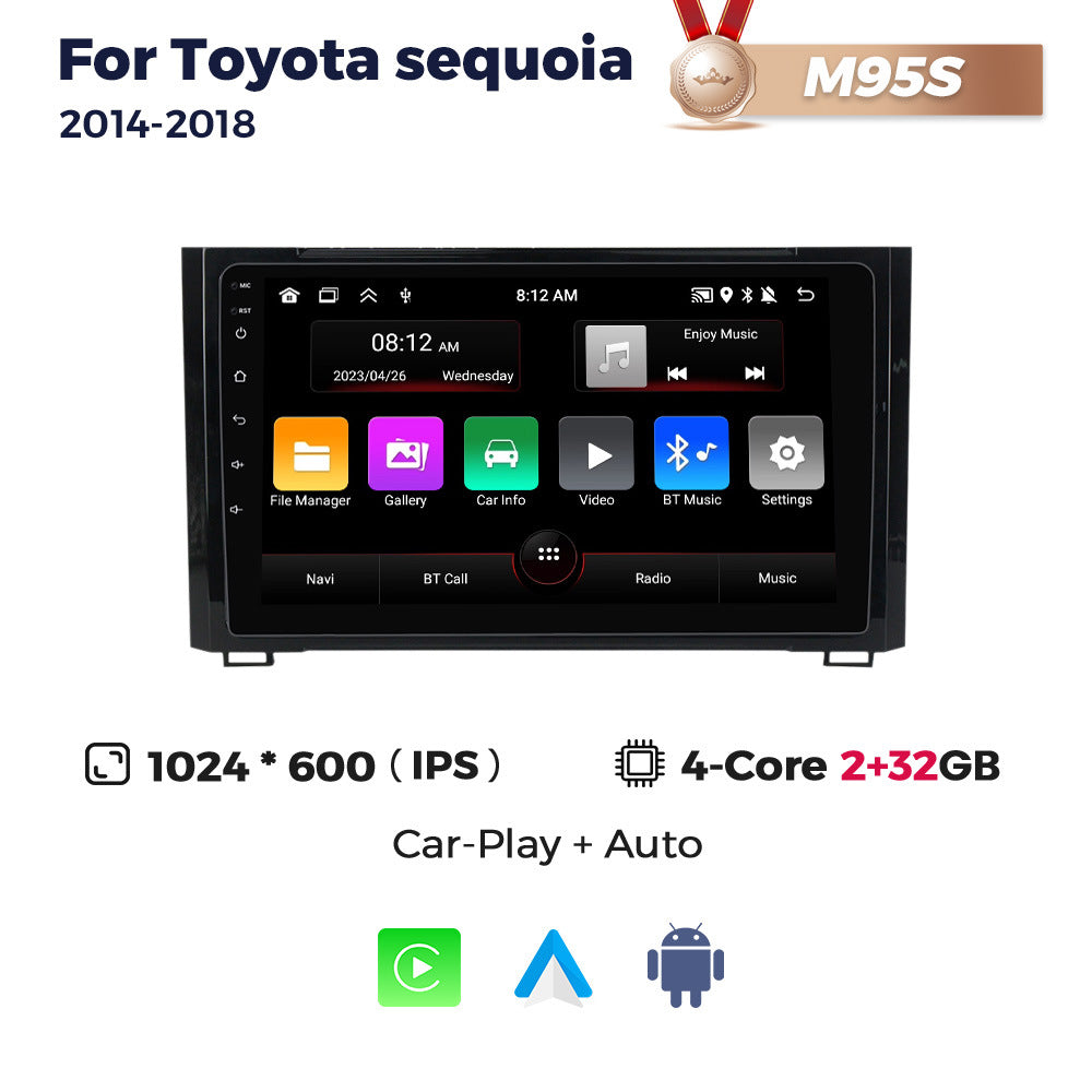 Suitable for toyota tundra sequoia car-mounted large-screen android navigator carplay