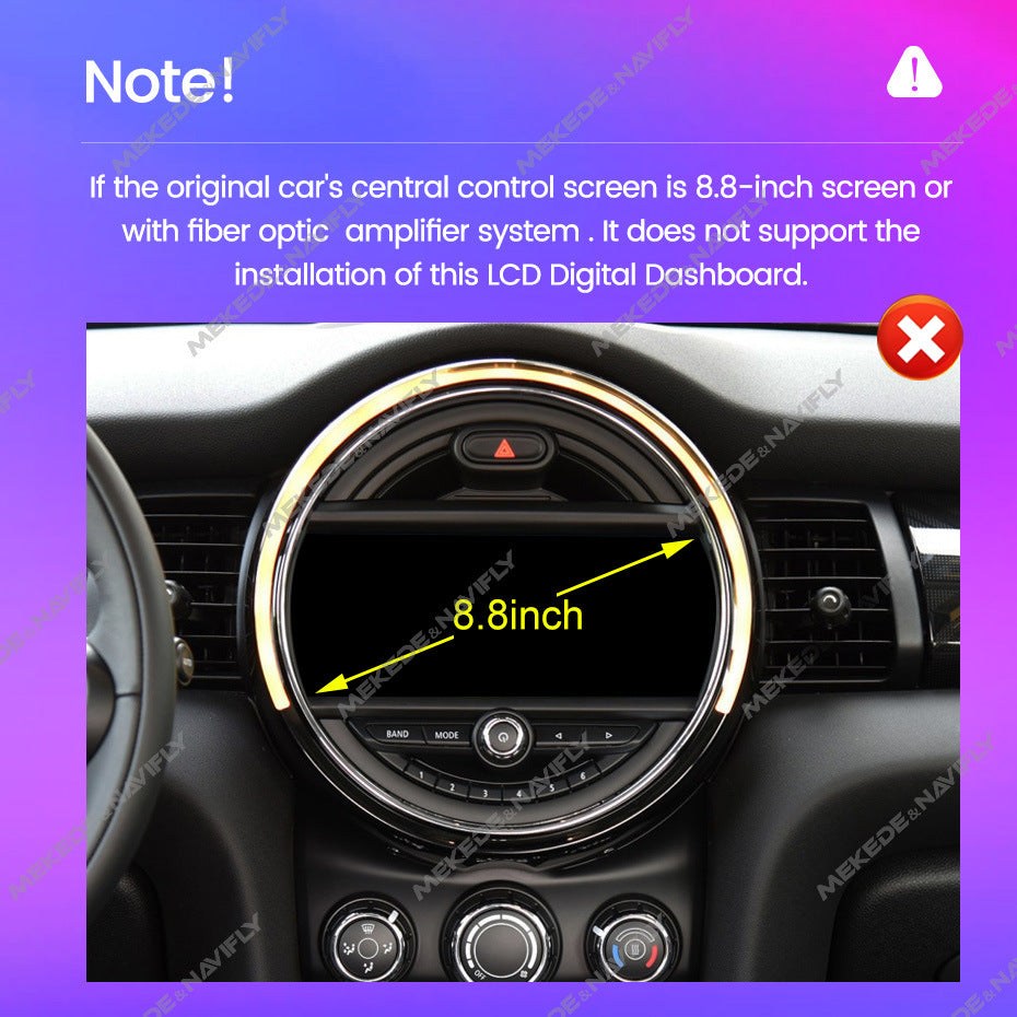 Suitable for bmw mini 2014-2023 bmw mini car restoration lcd screen instrument display