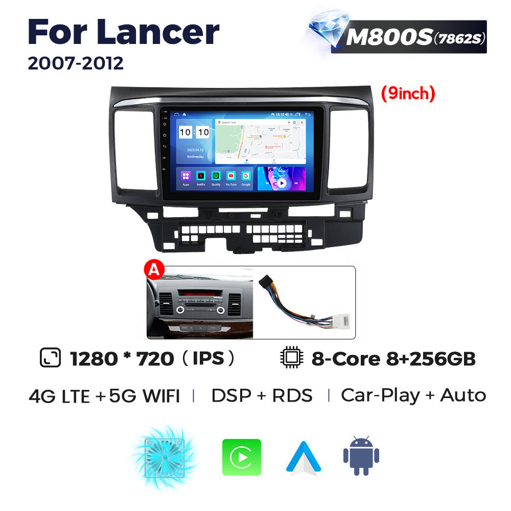 Suitable for mitsubishi lancer 2007-2012 mitsubishi lancer wing god car android navigator