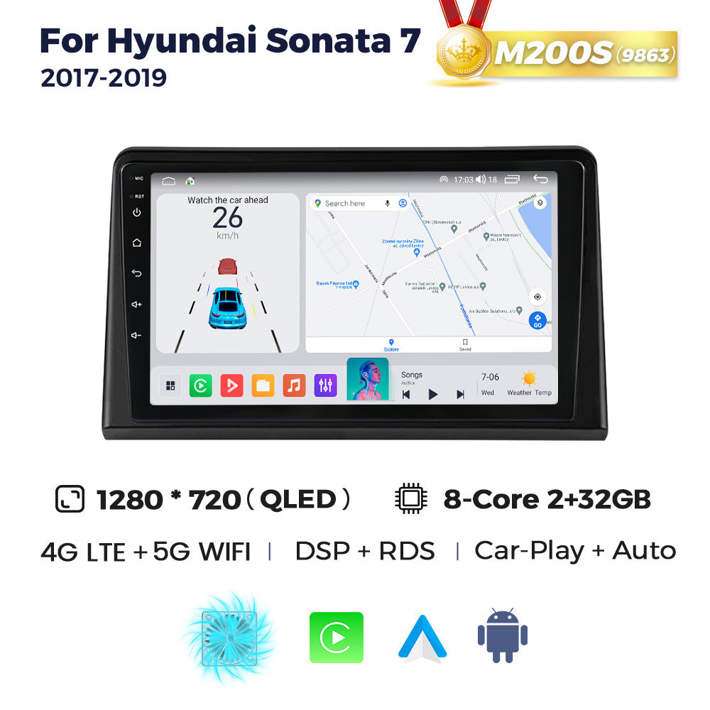 Suitable for sonata 7 2017-2019 hyundai sonata nine car central control android navigation carplay