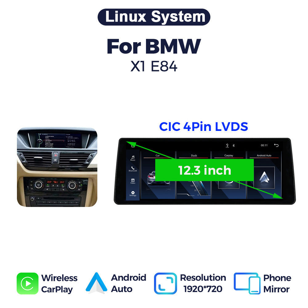 Suitable for bmw x1 e84 2009-2015 bmw x1 e84 linux restoration large screen carplay