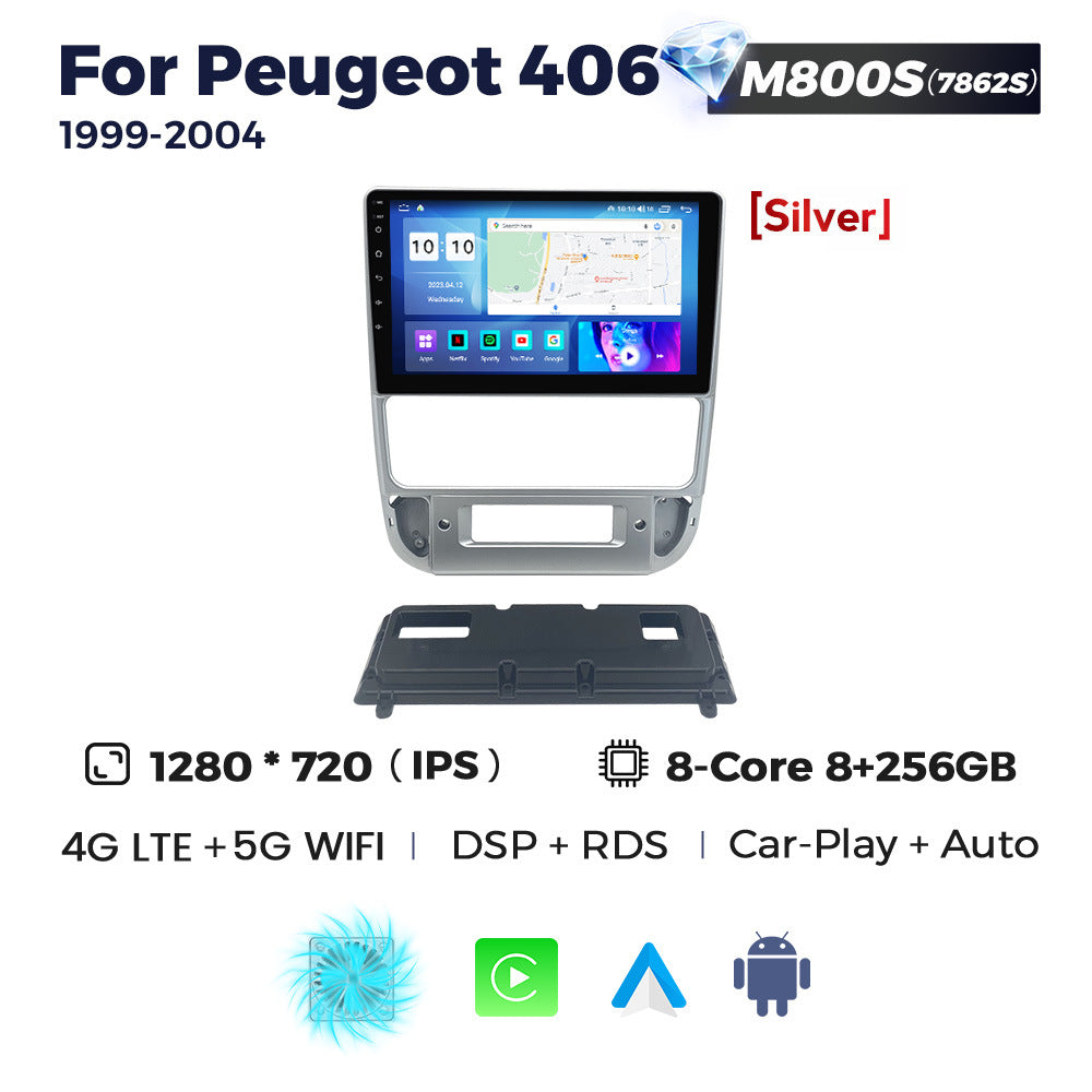 Suitable for Peugeot 406 1999-2004 Android large screen central control navigation radio 8 + 256G