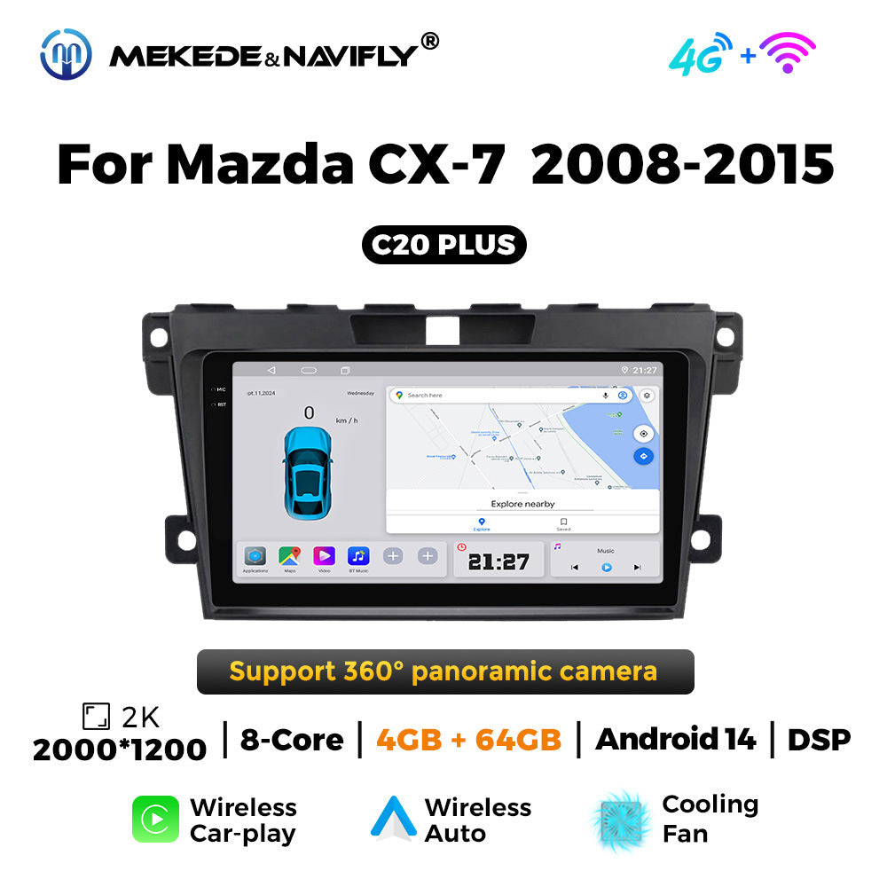 Suitable for Mazda CX-7 08-15 Android large screen central control car navigation radio screen carplay
