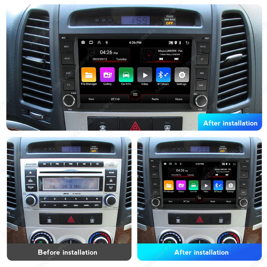 Suitable for hyundai santa fe 2006-2012 hyundai classic santa fe car android navigator
