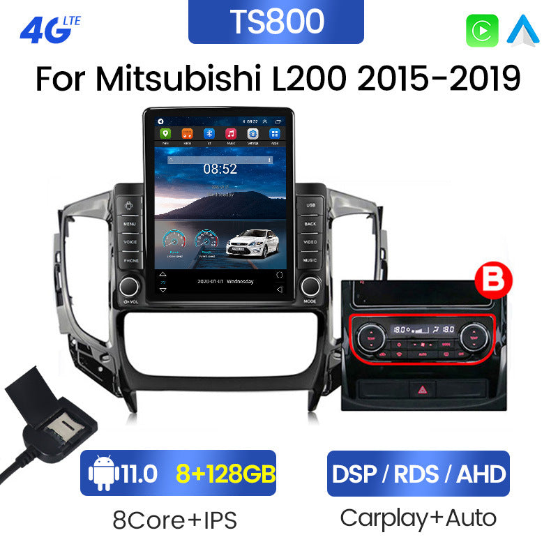 Suitable for mitsubishi triton l200 sport 2015-2019 vertical screen car android navigation