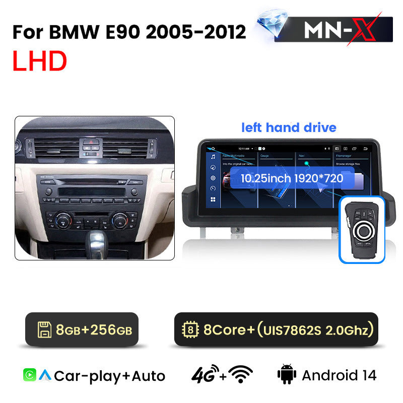 10.25-inch Compatible with BMW 3 Series E90 Android Central Control Large Screen GPS Navigation All-in-One Bluetooth CarPlay