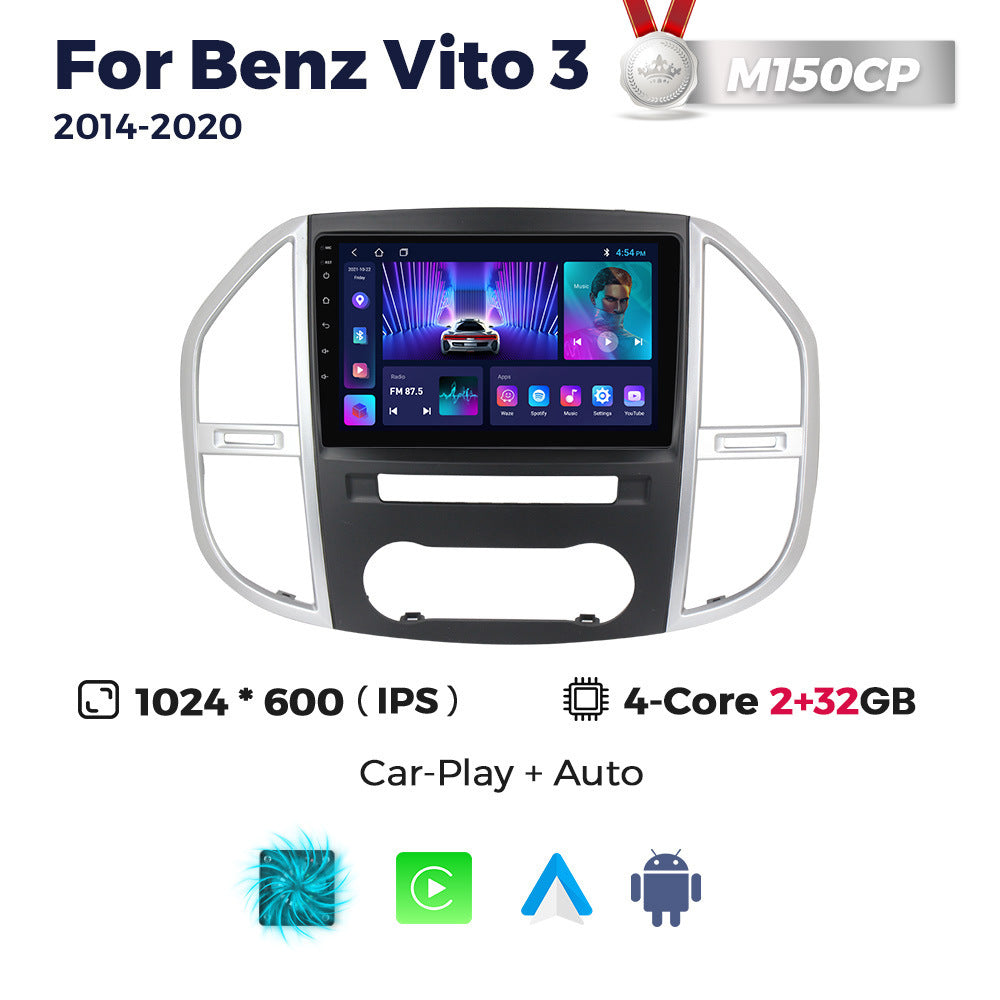 Suitable for 2014-2020 mercedes-benz vito/vito (w447) models: large-screen android navigation system with smart wireless carplay