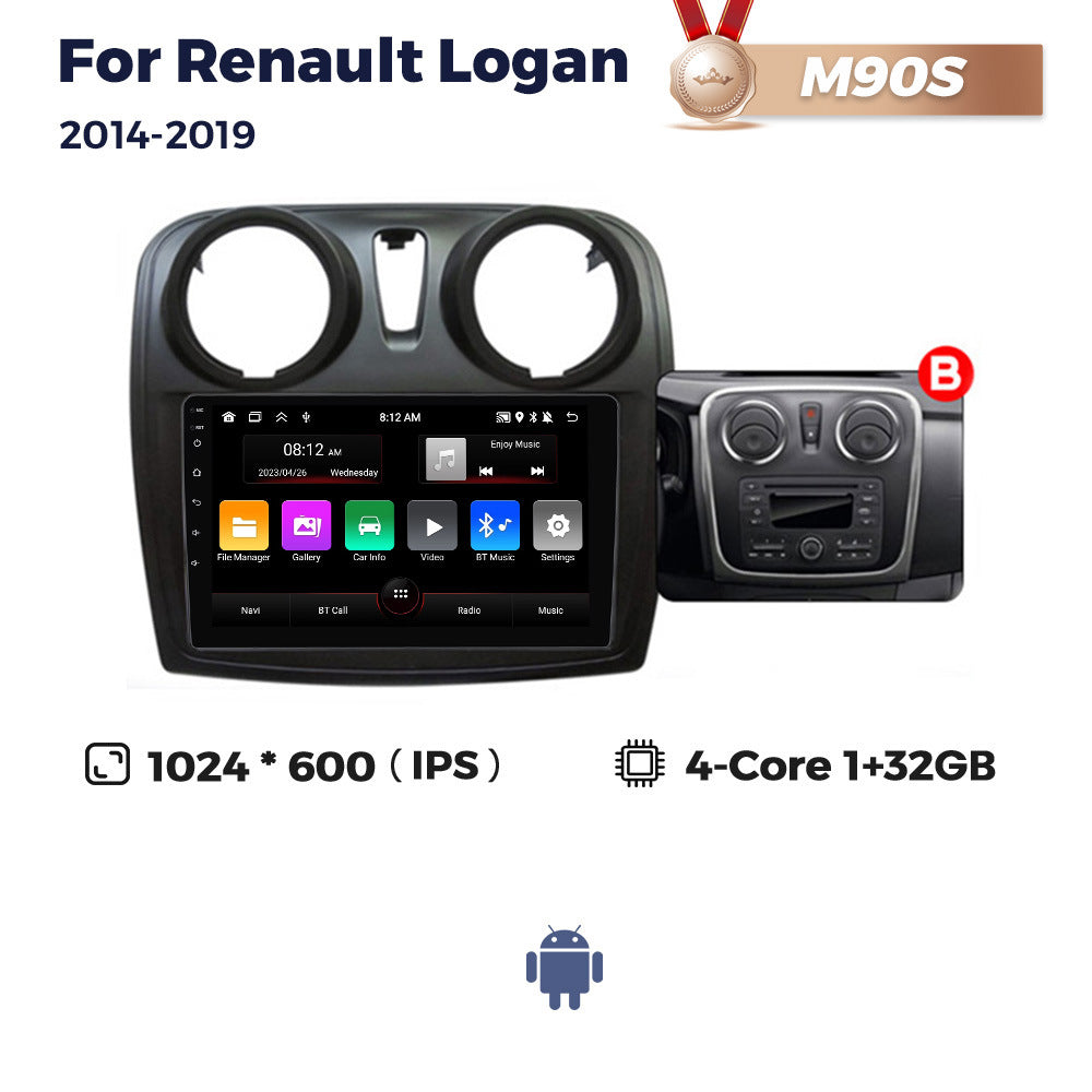 Suitable for renault logan sandero/symbol 2014-2019 renault logan android navigation