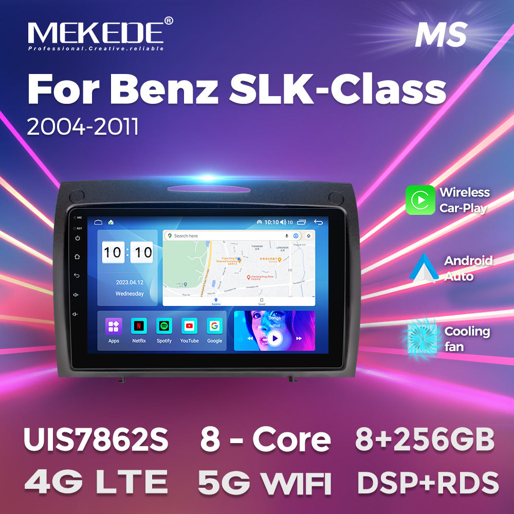 Suitable for 04-11 mercedes-benz slk-class center console large screen android navigation system with car-installed smart wireless carplay