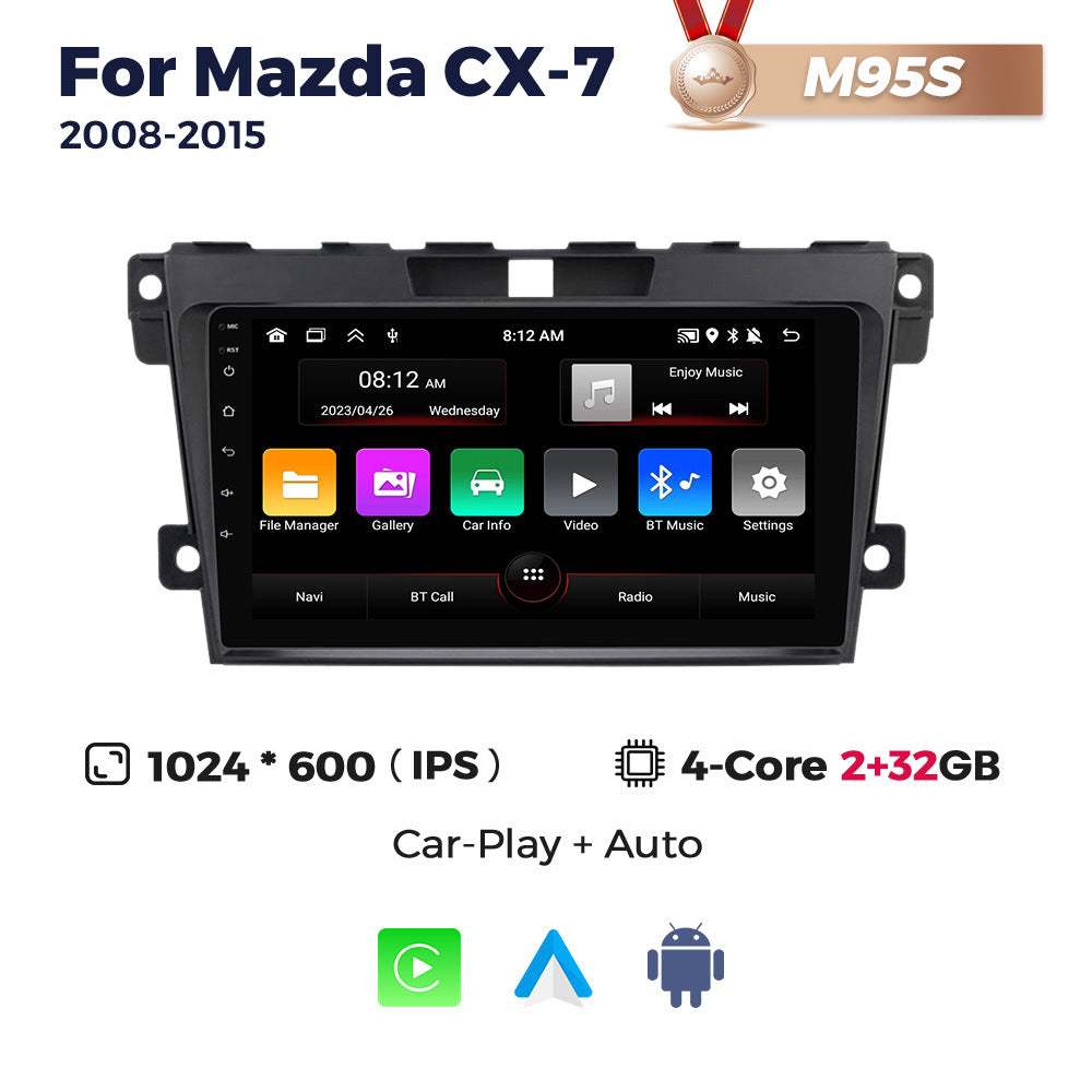 Compatible with Mazda CX-7 08-15 Android Large-Screen Central Control Navigation Radio 8+256G