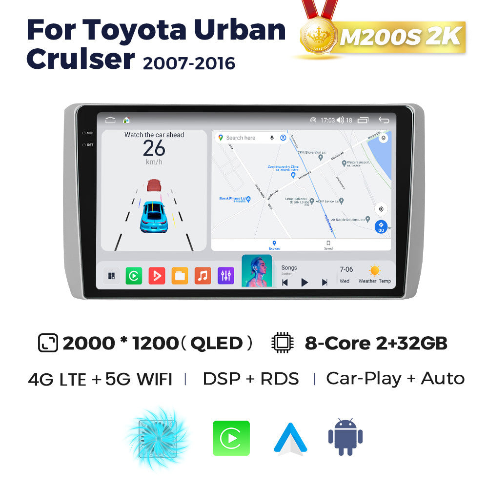 Suitable for toyota urban cruiser 2007-2016 toyota suv android car smart navigation