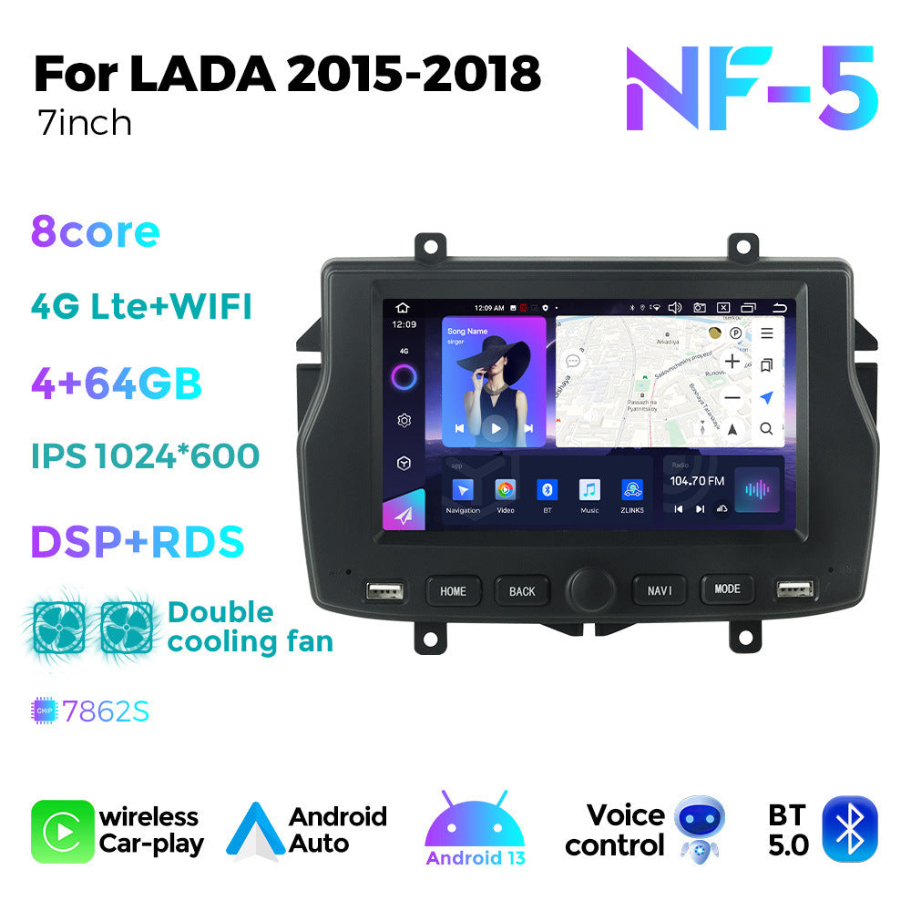 Suitable for lada 2015-2018 russian lada special 7" car android navigator with knob