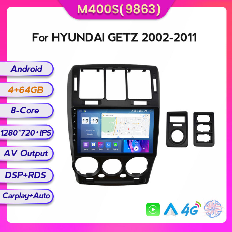 Compatible with the Hyundai AI Getz Jiachi 02-11 Android large-screen central control in-car navigation screen