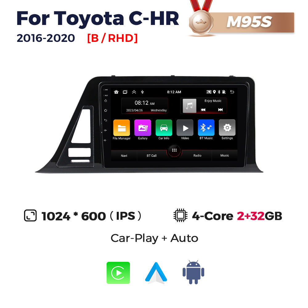 Suitable for toyota c-hr 2016-2020 toyota chr car large screen android navigation motherboard bt5.0