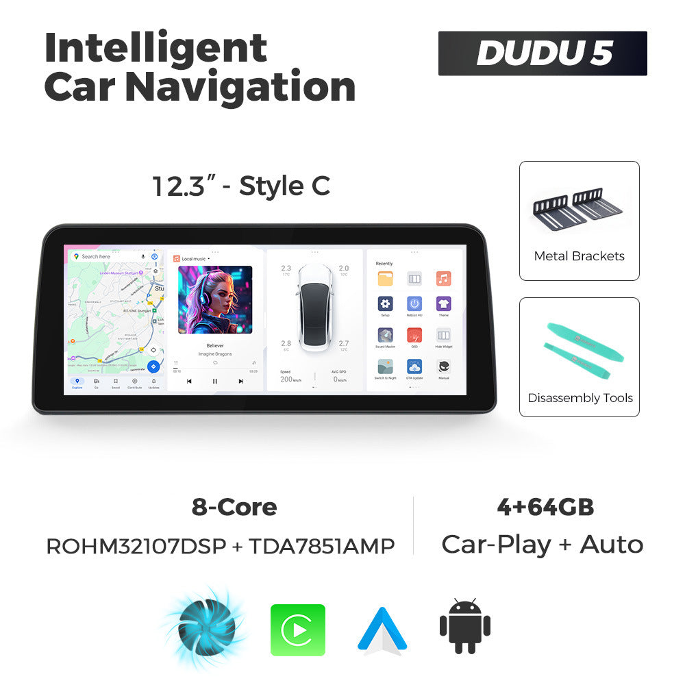 Suitable for 12.3inch duduauto series dudu7 dudu liangshan international edition android intelligent interactive navigation