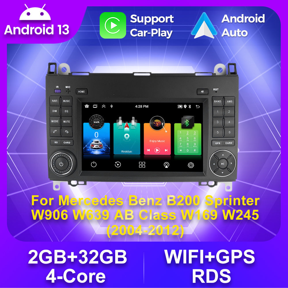 Suitable for mercedes benz b200 w906 w639class w169 discless car machine with buttons