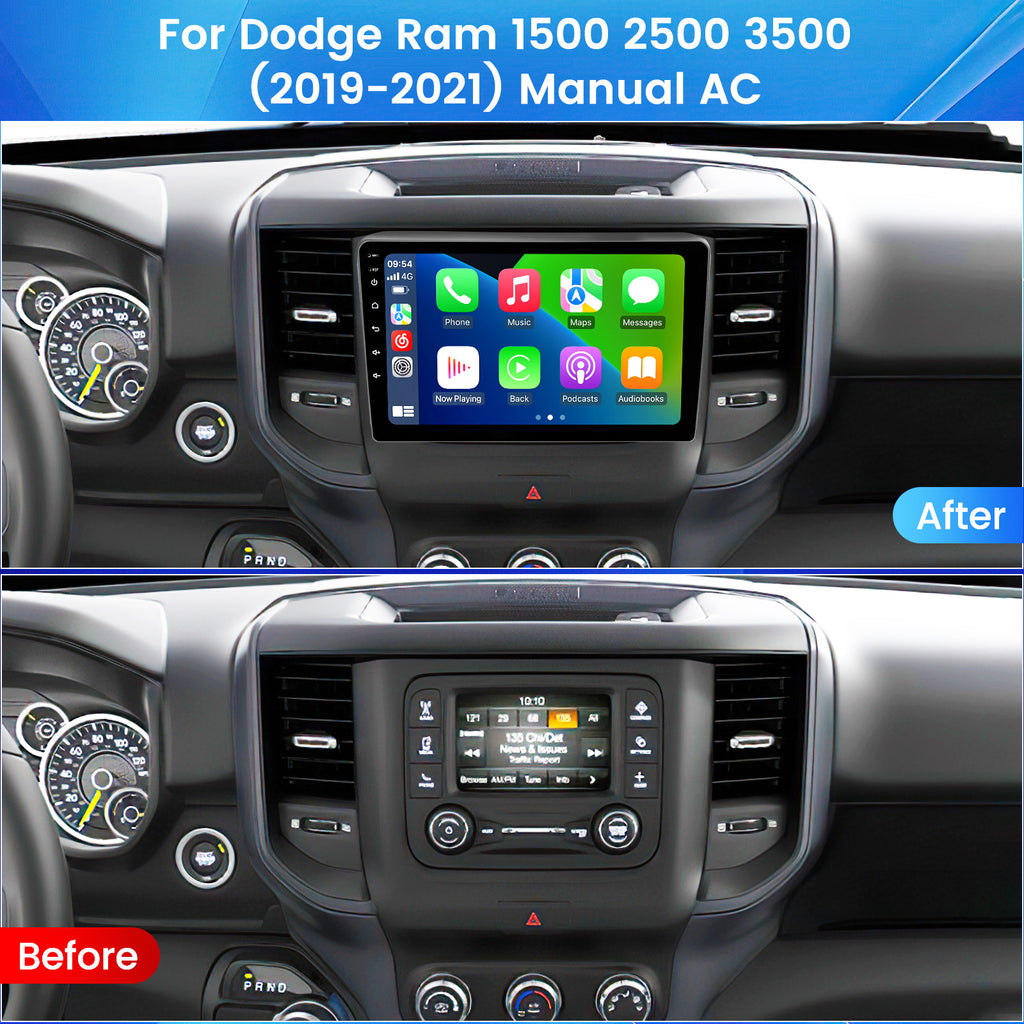 Suitable for dodge ram 1500 2500 3500 2019-2021 manual ac ram android navigation