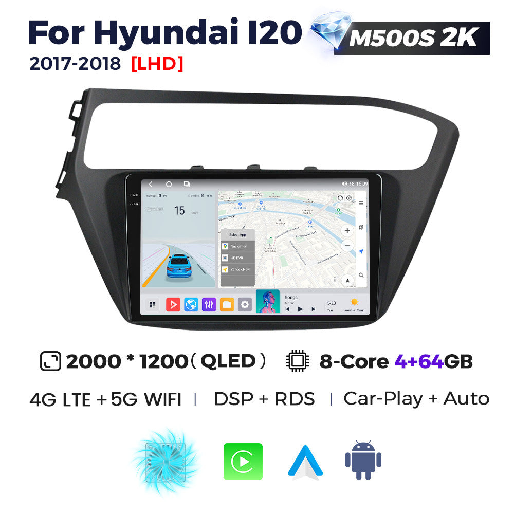 Suitable for hyundai i20 2017-2018, modern i20 retrofit smart android head unit car navigation system