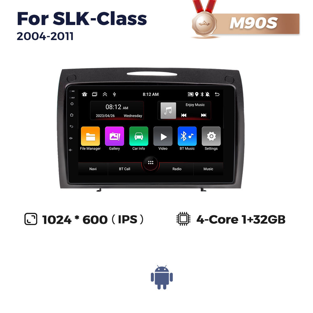 Suitable for 04-11 mercedes-benz slk-class center console large screen android navigation system with car-installed smart wireless carplay