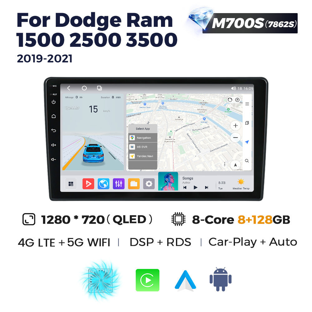 Suitable for dodge ram 1500 2500 3500 2019-2021 manual ac ram android navigation