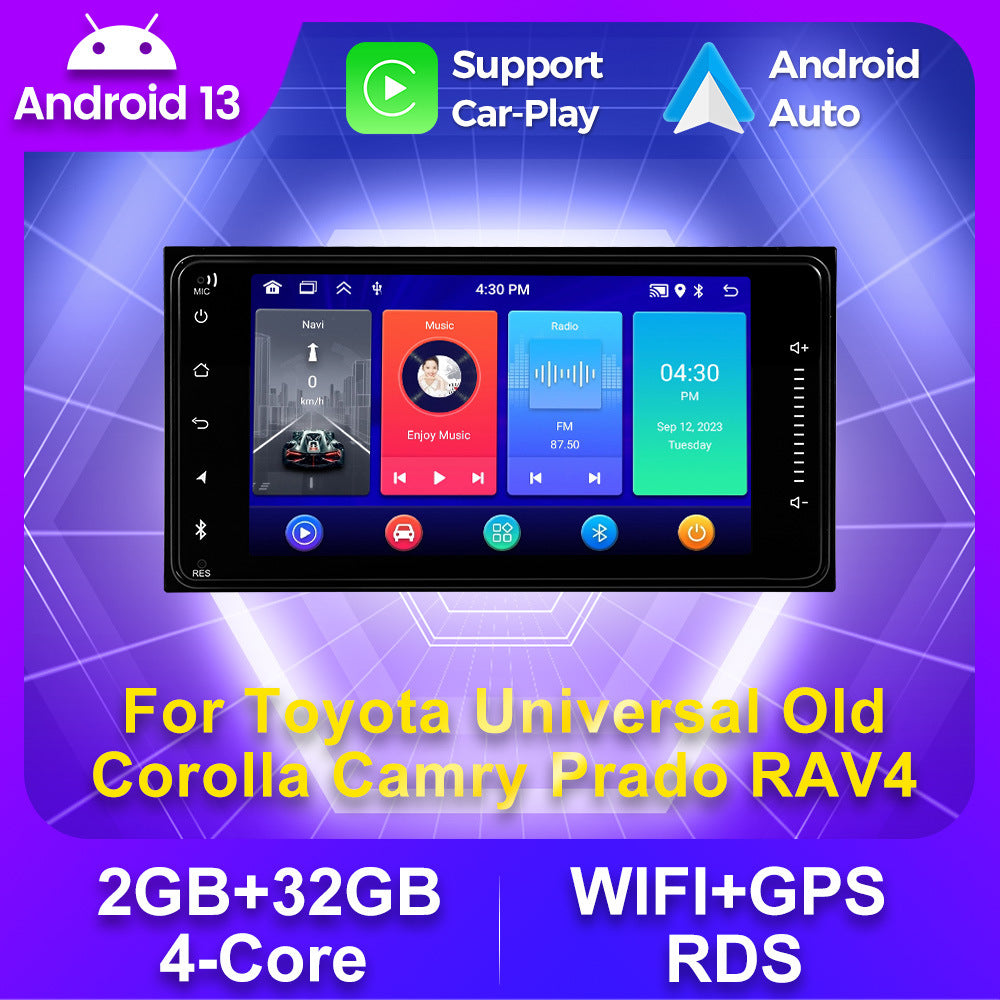 Suitable for 7inch toyota neutral machine ultra-thin 8227toyota corolla toyota cross-border exclusive android navigator