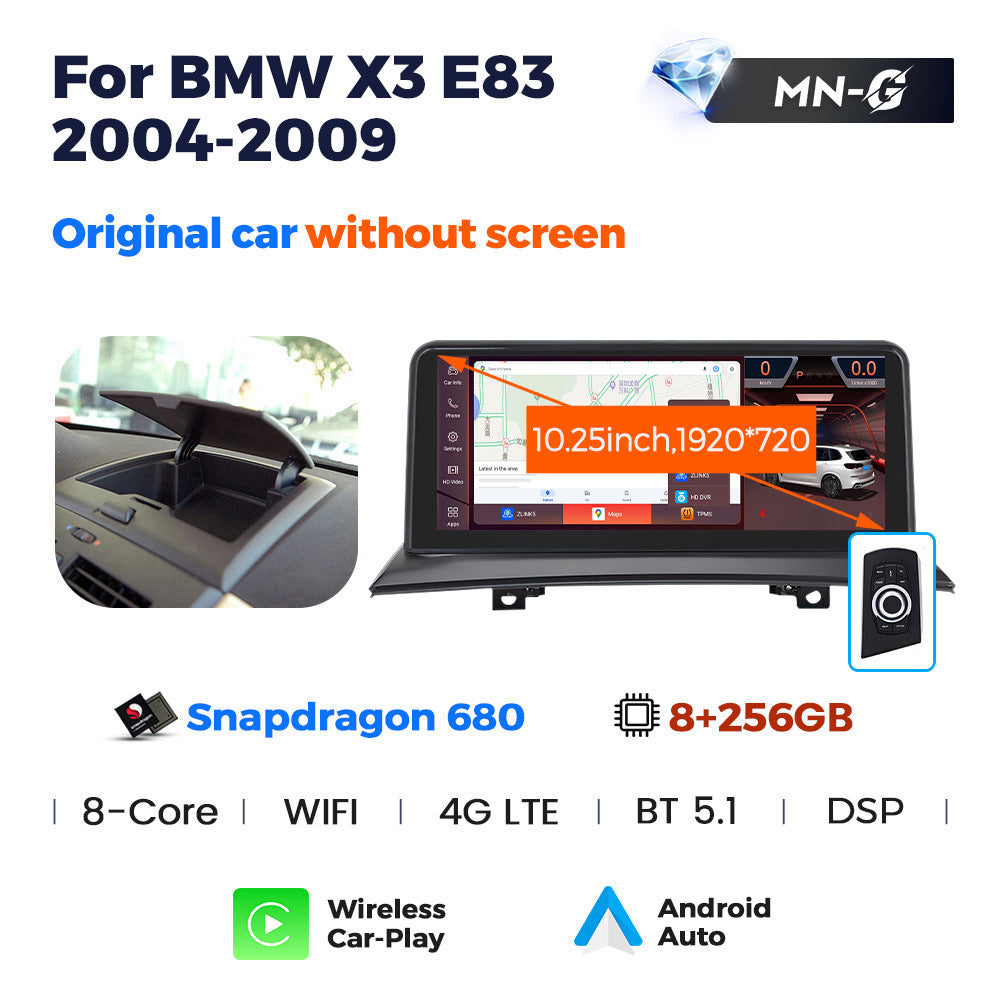 10.25 inch for BMW X3 E83 04-09 Android large screen central control car navigation Bluetooth Carplay