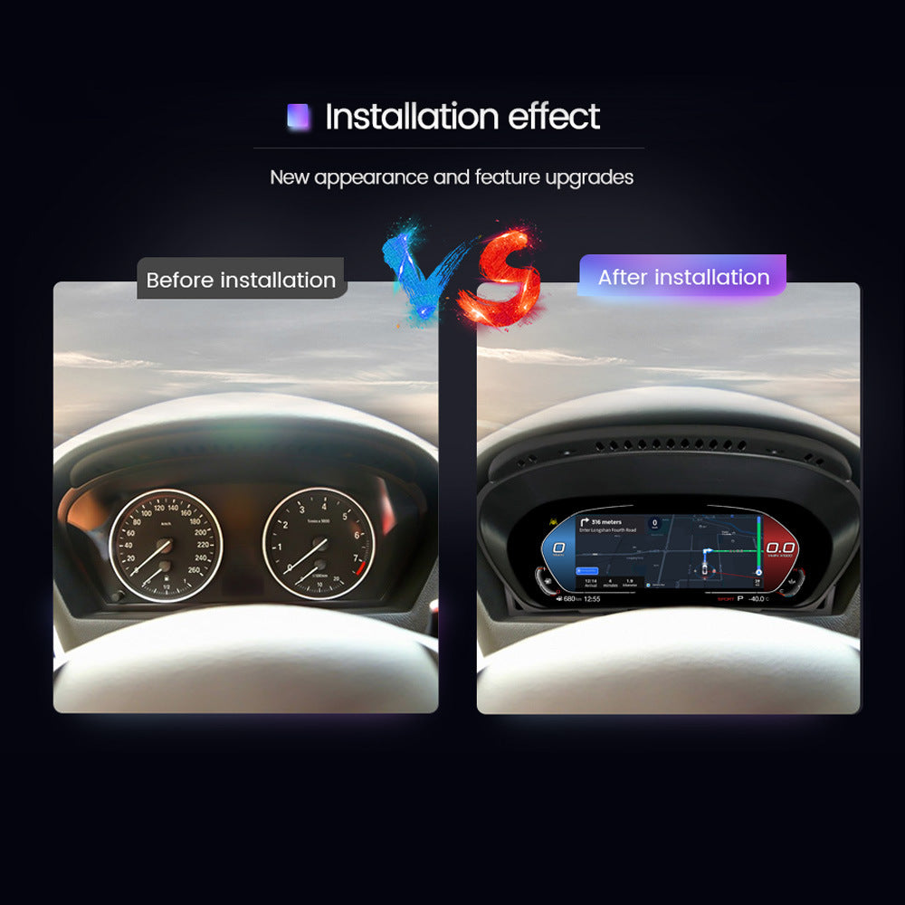 Compatible with BMW X6 E71 CCC/CIC 2007-2013 full LCD instrument cluster wireless CarPlay