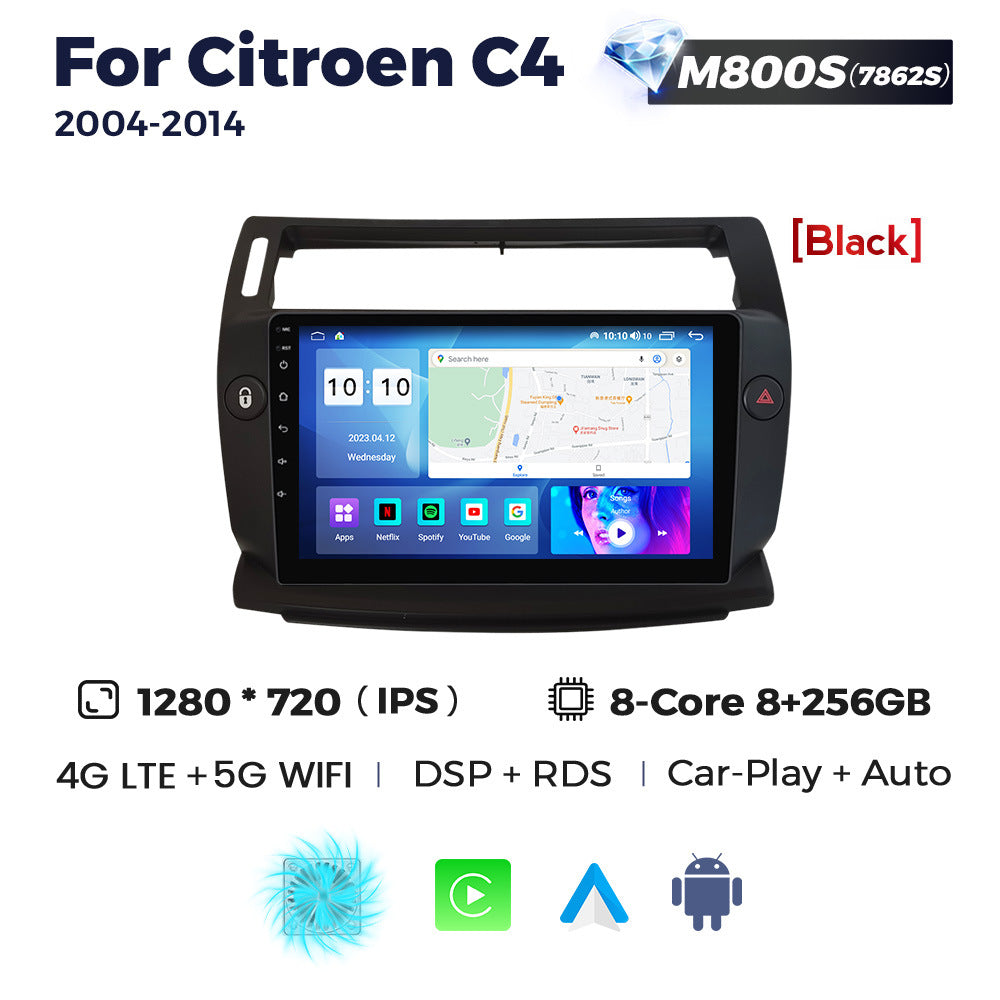 Suitable for 04-11 citroen sega c4 citroen c4 android car navigation wireless carplay