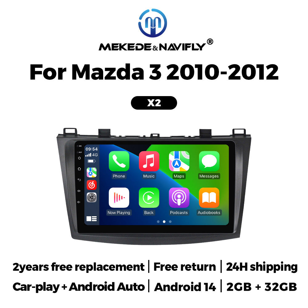 For Mazda 3 2010-2012 Android Car GPS Navigation MP5 Bluetooth Player Carplay