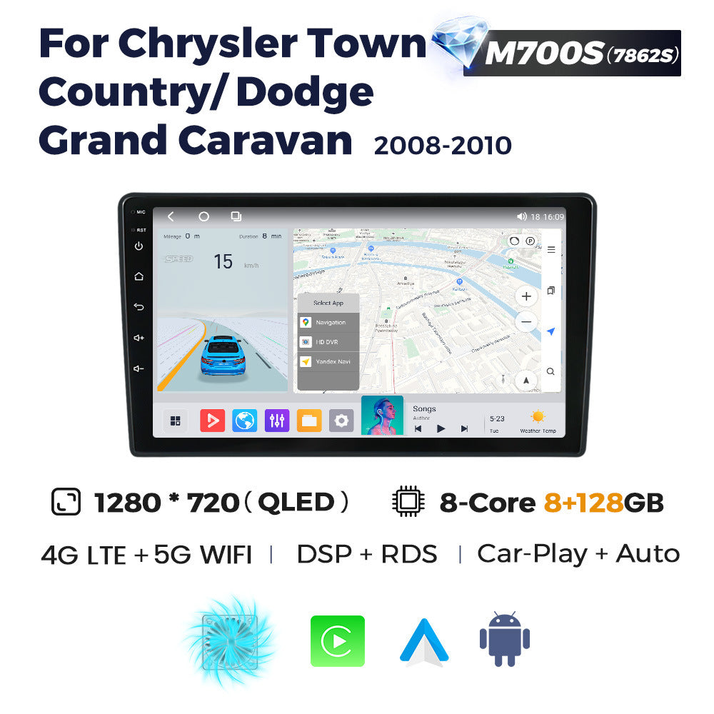 Suitable for chrysler town country dodge grand cara 08-10 android navigation