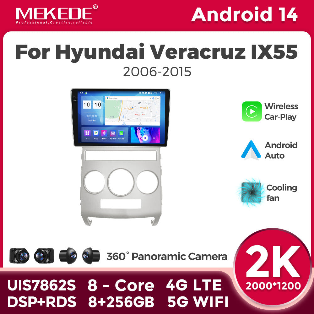 Suitable for hyundai veracruz ix55 2006-2015 manual air conditioning android car navigation