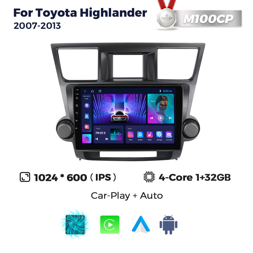 Suitable for 07-13 toyota highlander car central control android navigation wireless carplay