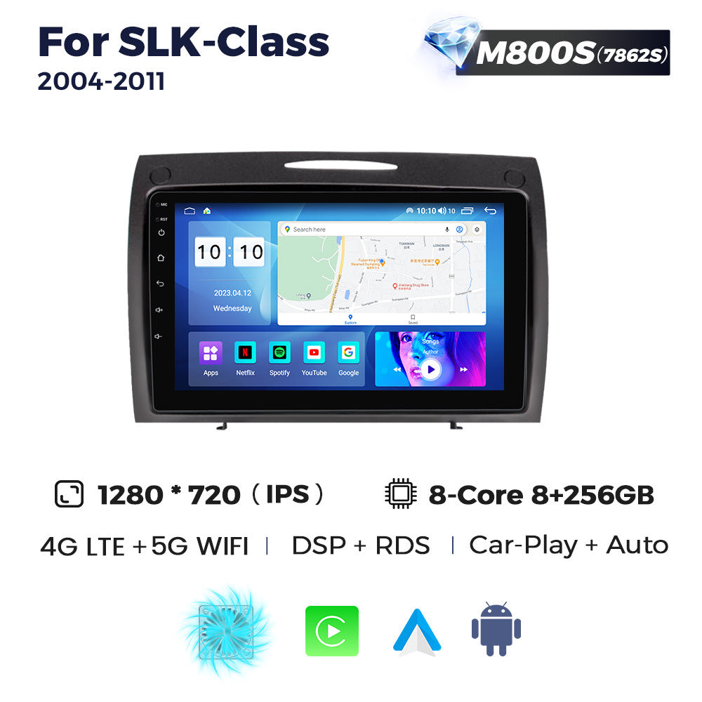 Suitable for 04-11 mercedes-benz slk-class center console large screen android navigation system with car-installed smart wireless carplay