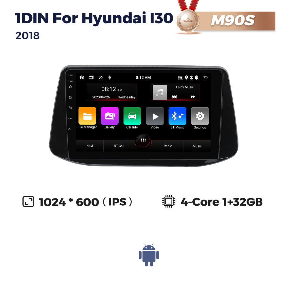 Suitable for 1din_hyundai i30 2018 hyundai i30 car smart central control android navigator motherboard