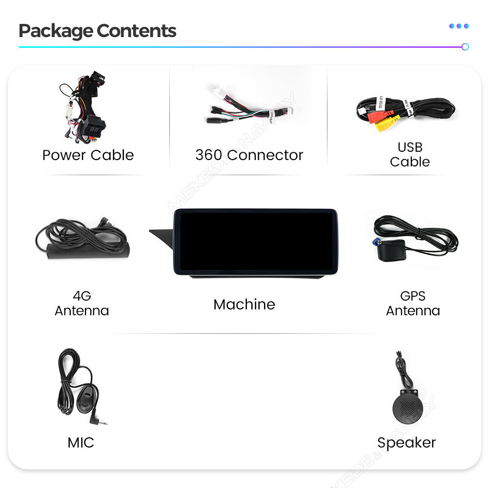 Applicable to Mercedes-Benz E-Class W212 E200 E260 E300 Android large screen central control navigation Bluetooth Carplay