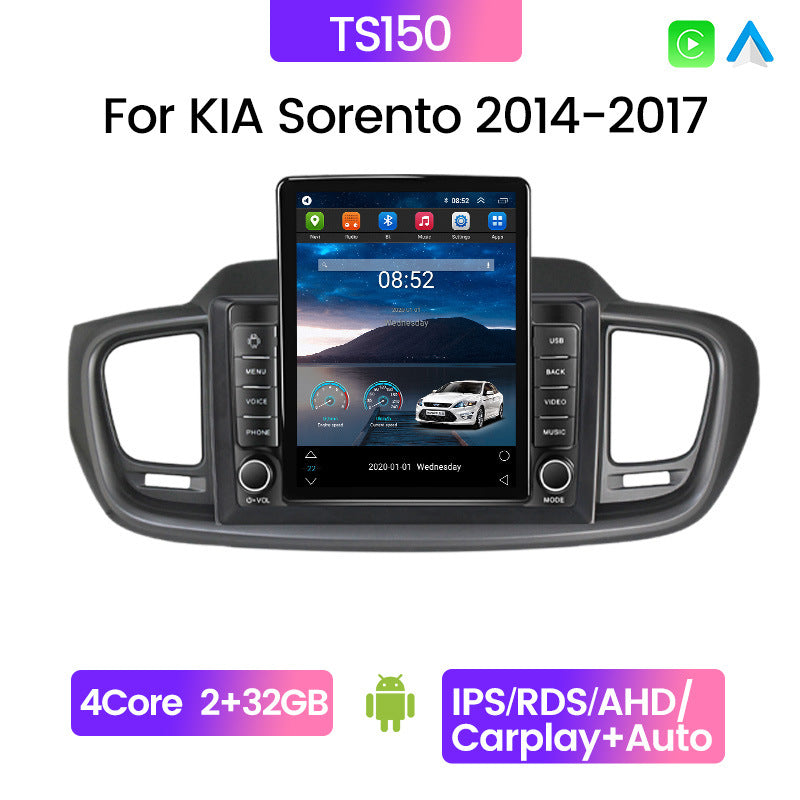 Suitable for kia sorento vertical screen android navigator/left-hand drive button stone monument machine