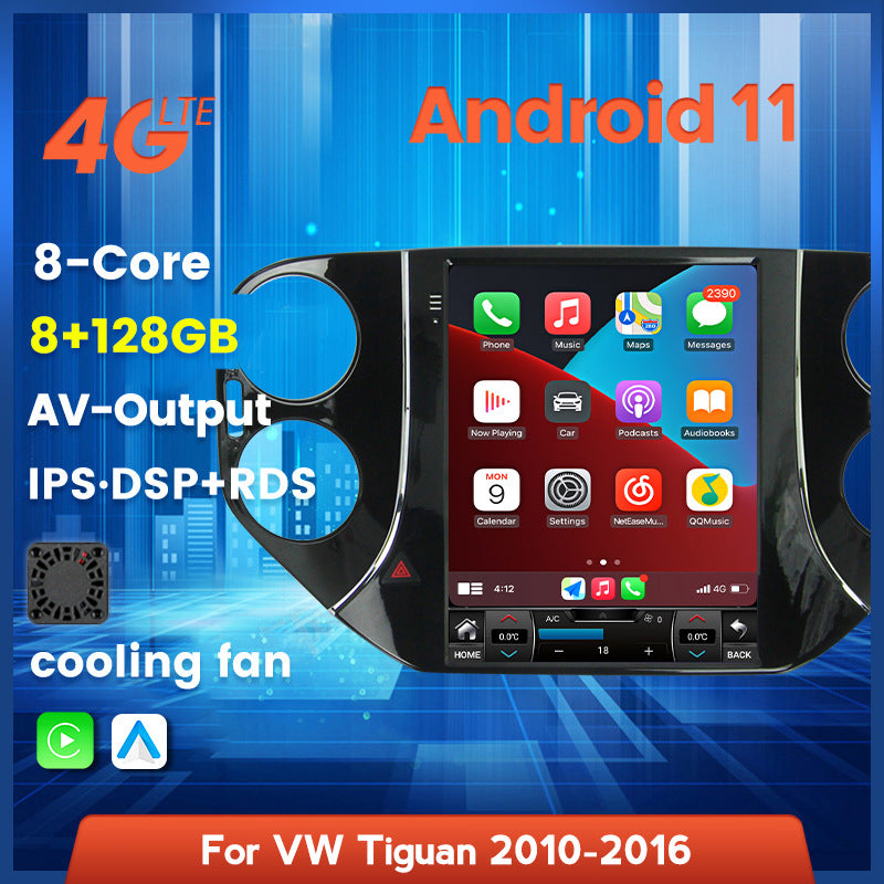 Suitable for 2010-2016 tiguan volkswagen vertical screen android navigation head unit with wireless carplay