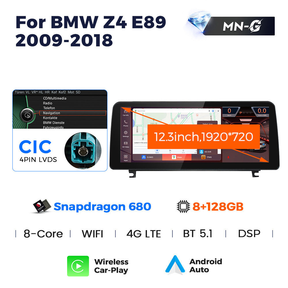 Suitable for r bmw z4 e89 2009-2018 bmw z4 cic original car upgraded large screen android navigator